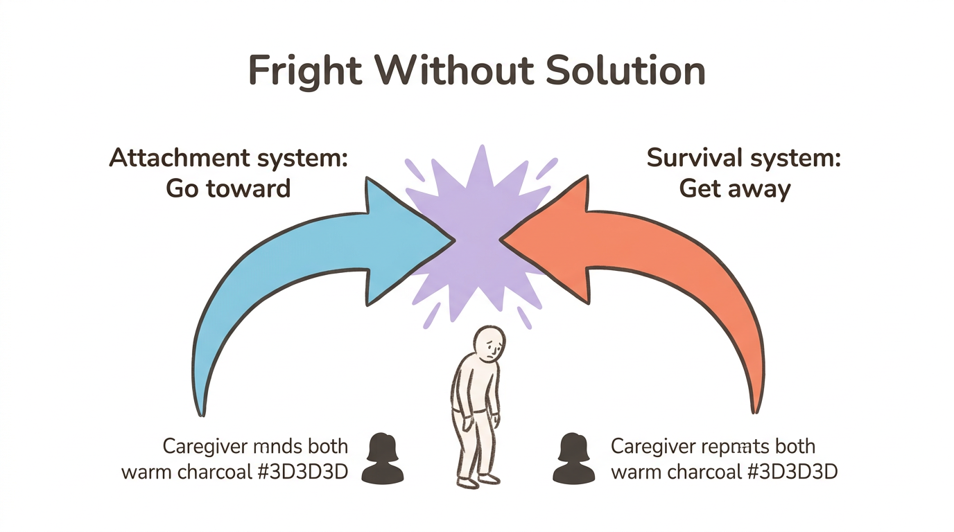 Diagram: Fright Without Solution Paradox
